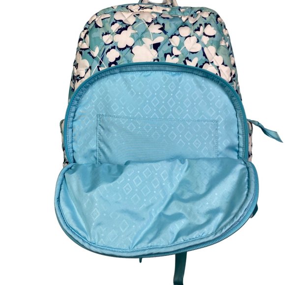 Vera Bradley backpack floral, pastel, flowers, blue, aqua, pastel, 15\